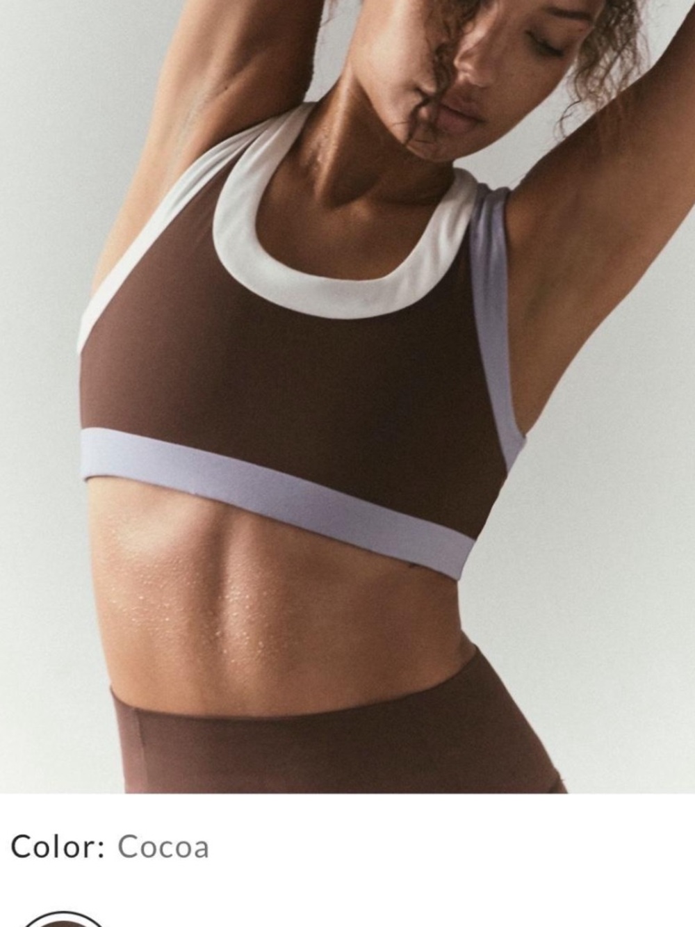 NWOT Free People never better color block ringer sports bra